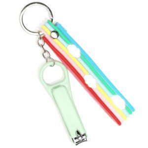 NWT Rainbow Wristband Nail Clippers Keychain